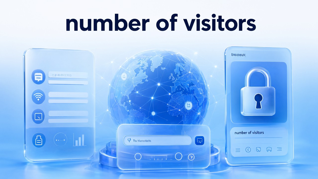 number of visitors