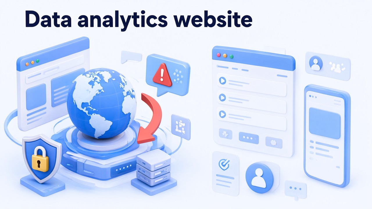 Data analytics website