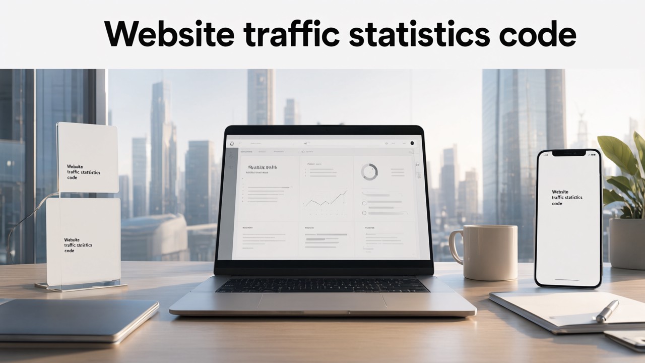 Website traffic statistics code
